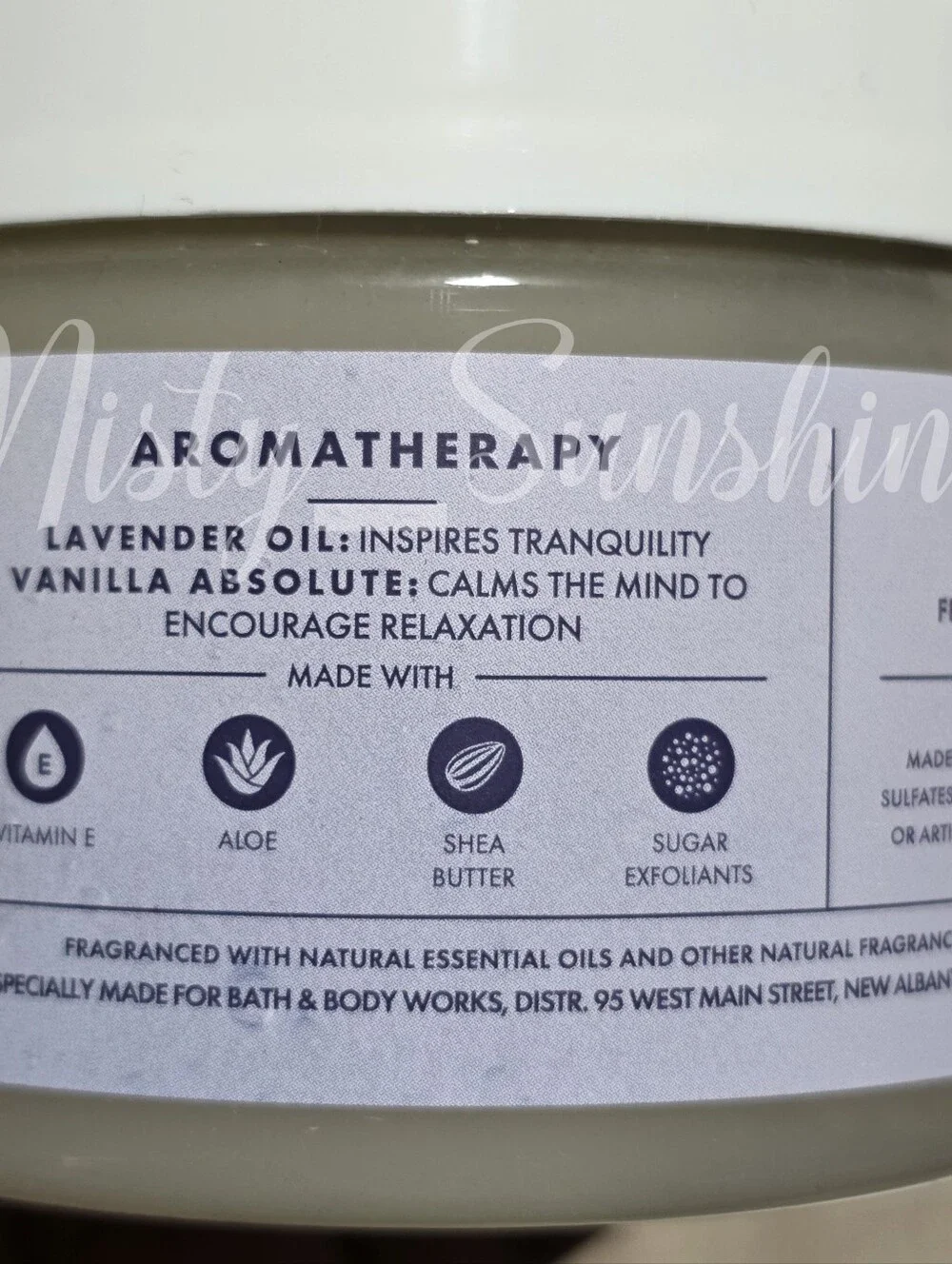 Bath & Body Works Lavender + Vanilla Sugar Body Scrub New RARE